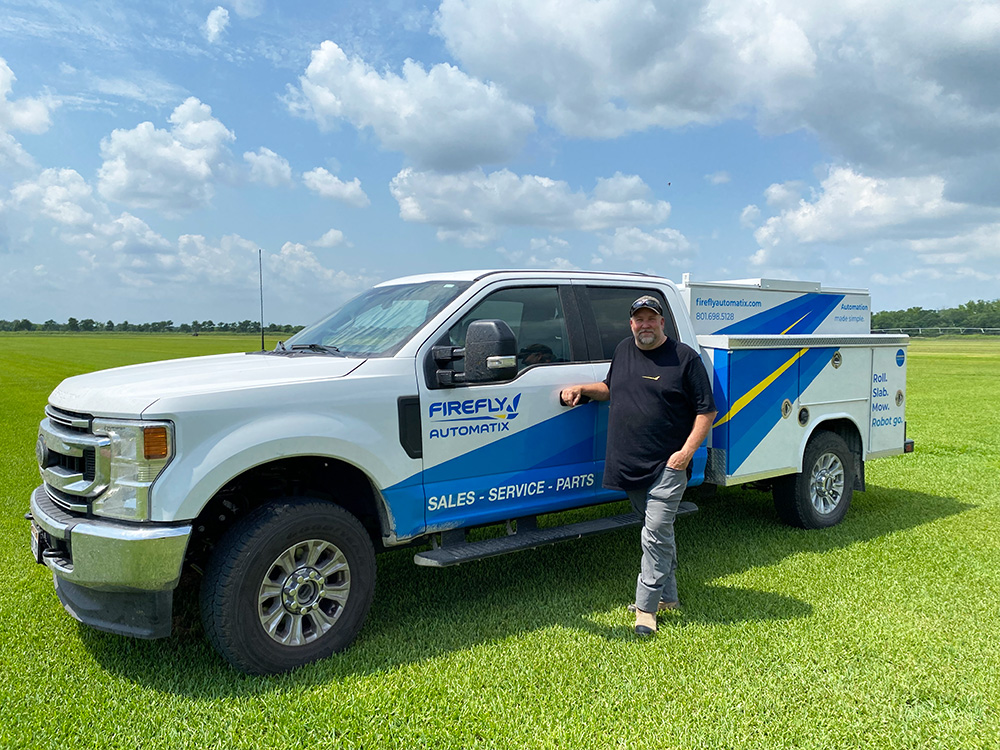 FireFly regional service technician with truck