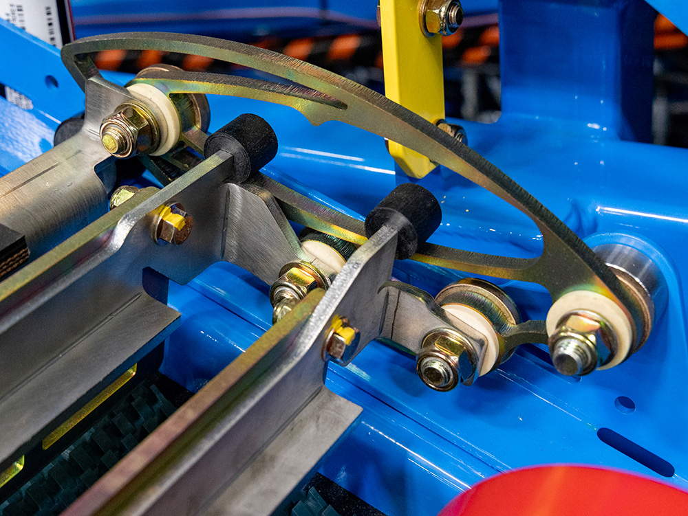 engineered polymer bearings on R300 roll-up