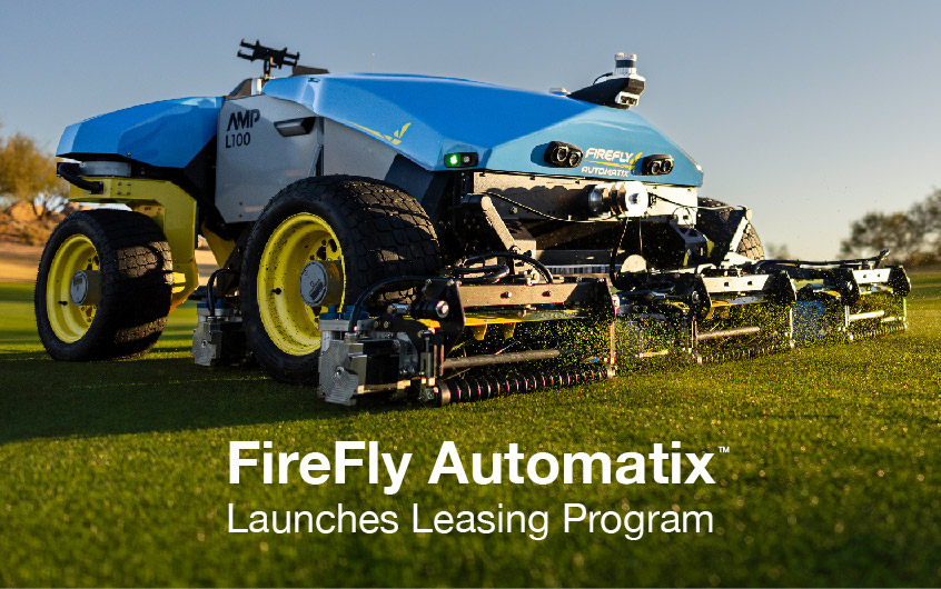 AMP mower with title: FireFly Automatix launches leasing program