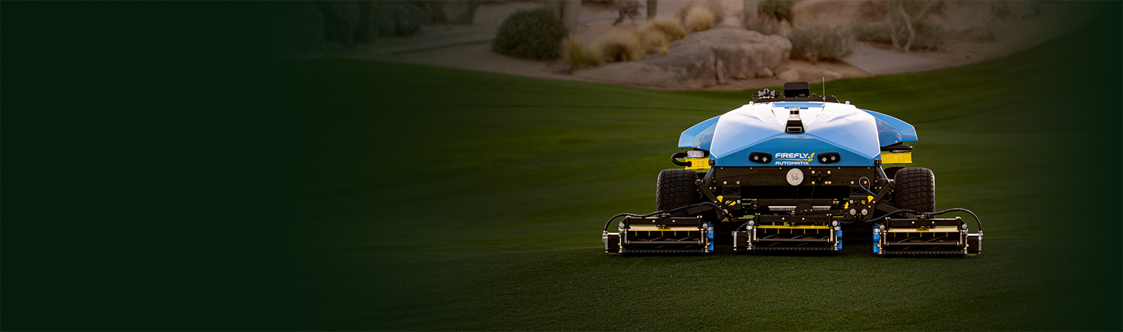 AMP-L100 mower at a golf course