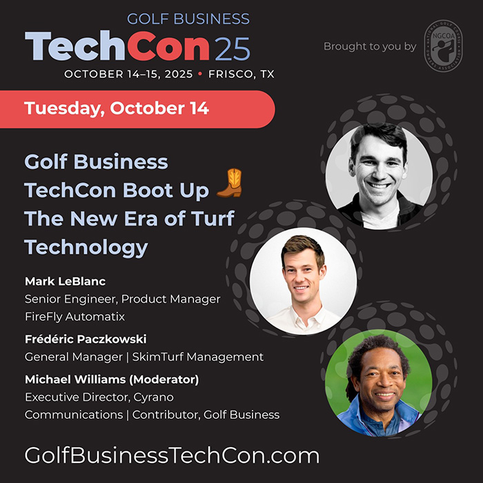 Golf Business TechCon 2025 promo