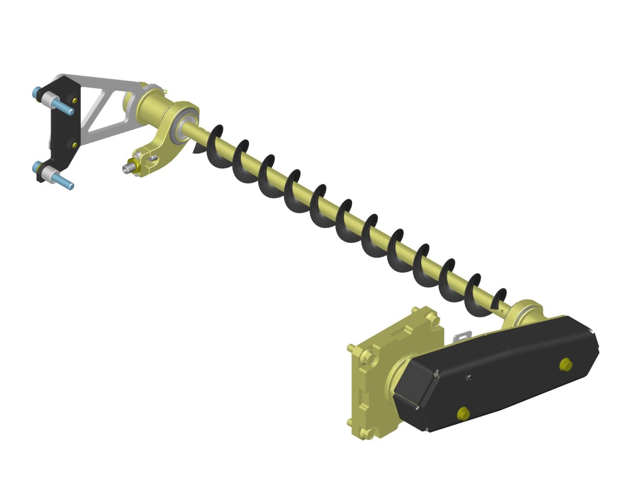 Rendering of the active rear roller brush system for AMP-L100 cutting units.