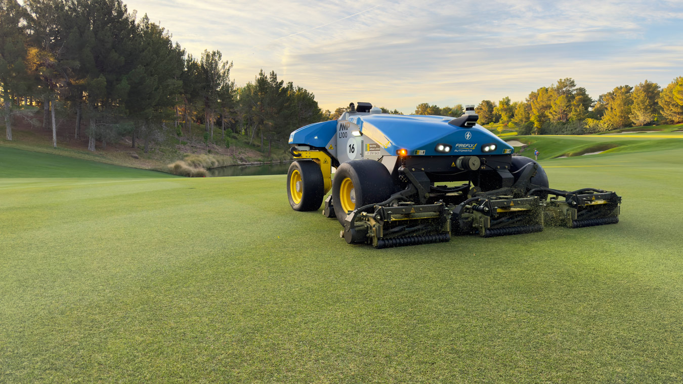 firefly robotic mower at shadow creek country club