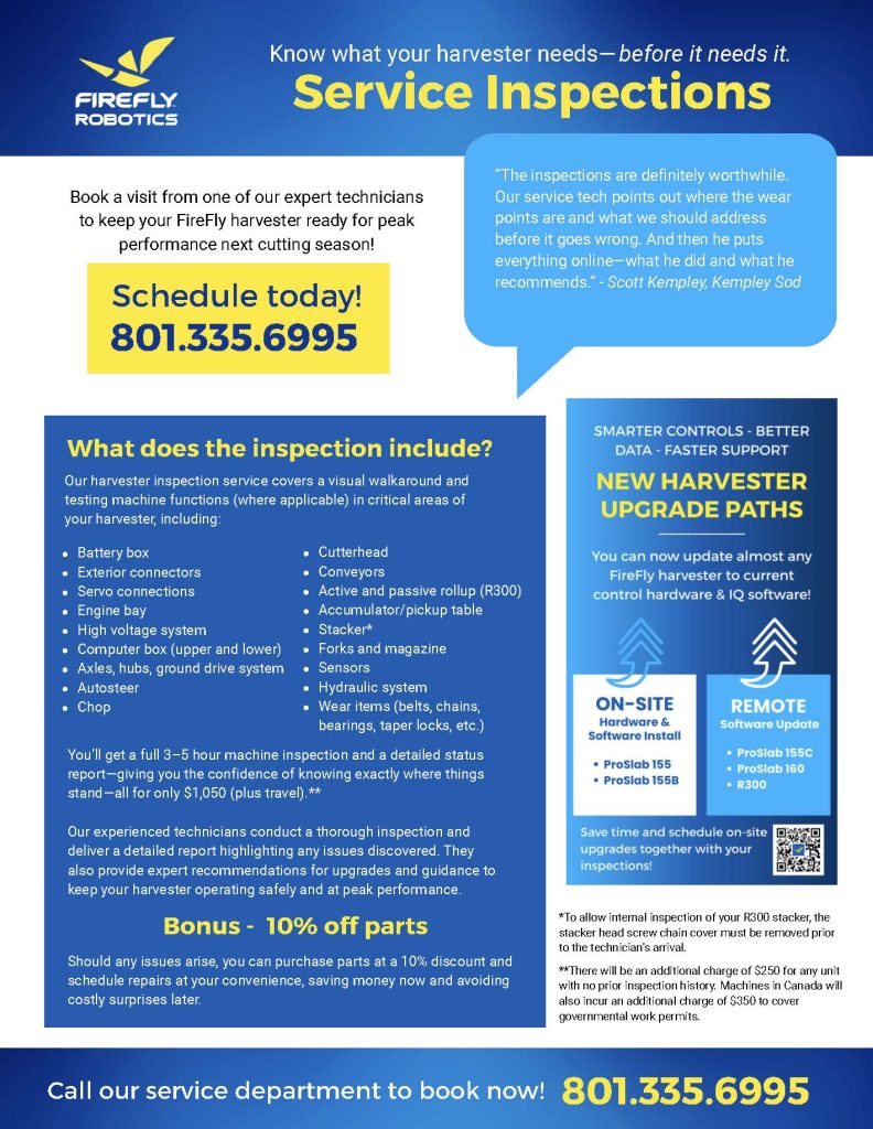 Harvester Inspection flyer